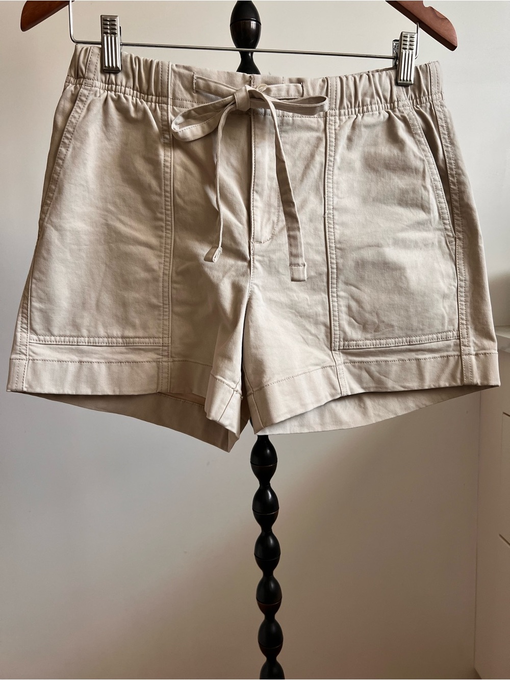 Banana Republic Beige Drawstring 100% Cotton Shorts
